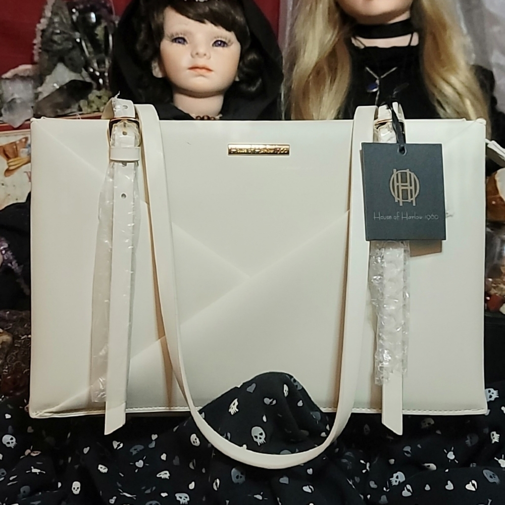 House of Harlow 1960 White Tote; Handbag Or Crossbody NWT